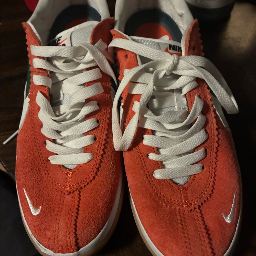 Nike Vibrant Orange and White Athletic Shoes